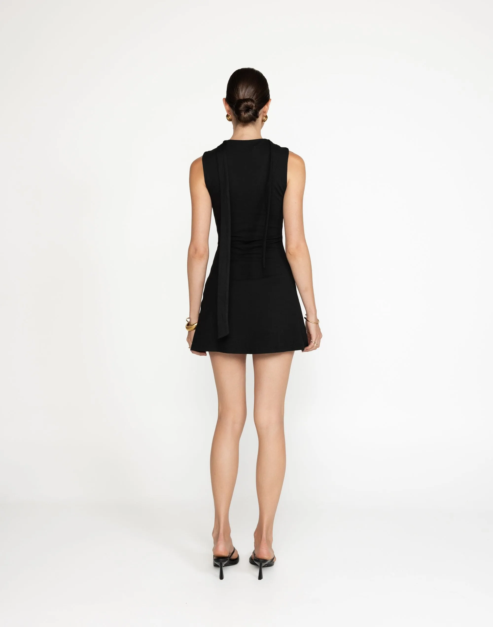 Agatha Mini Dress (Black)