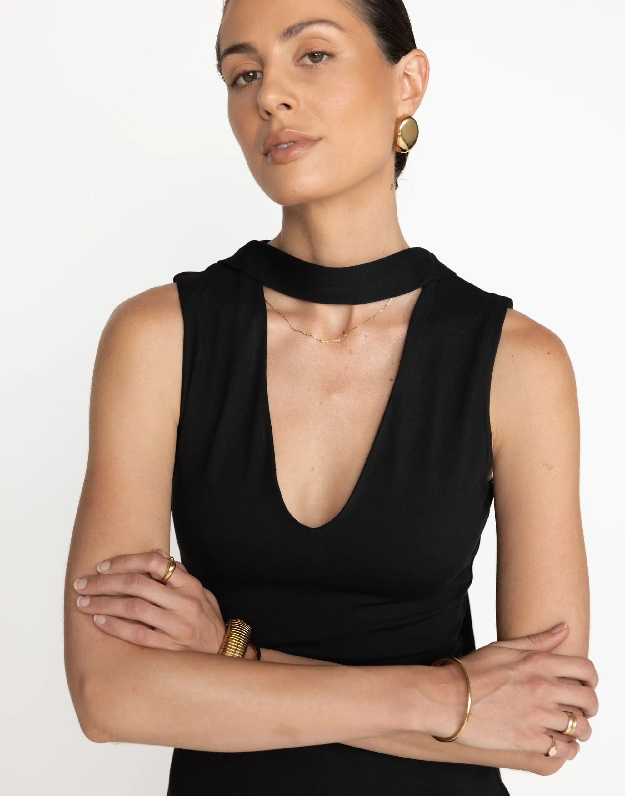 Agatha Mini Dress (Black)