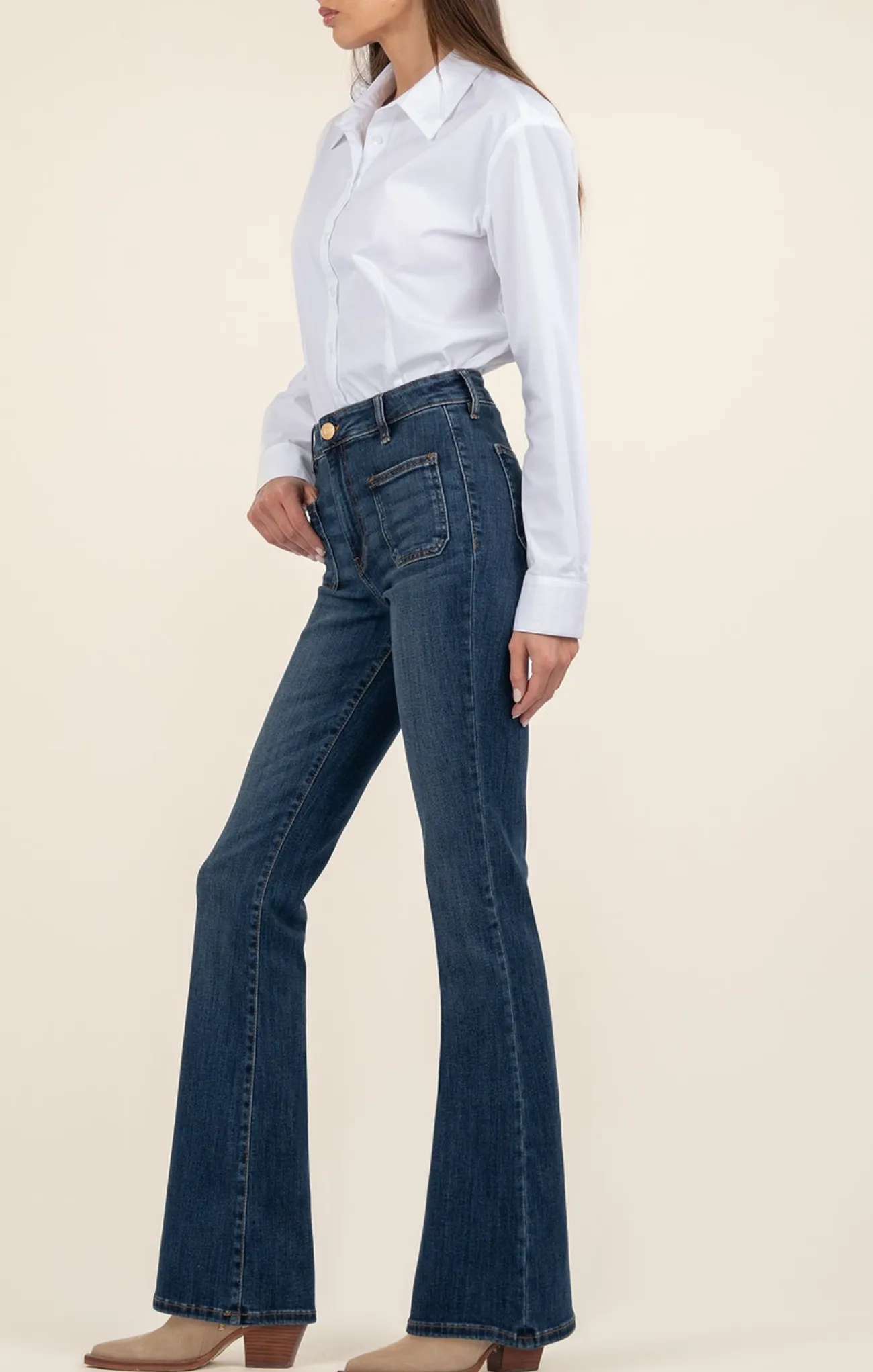 Ana Flare with Patch Pockets