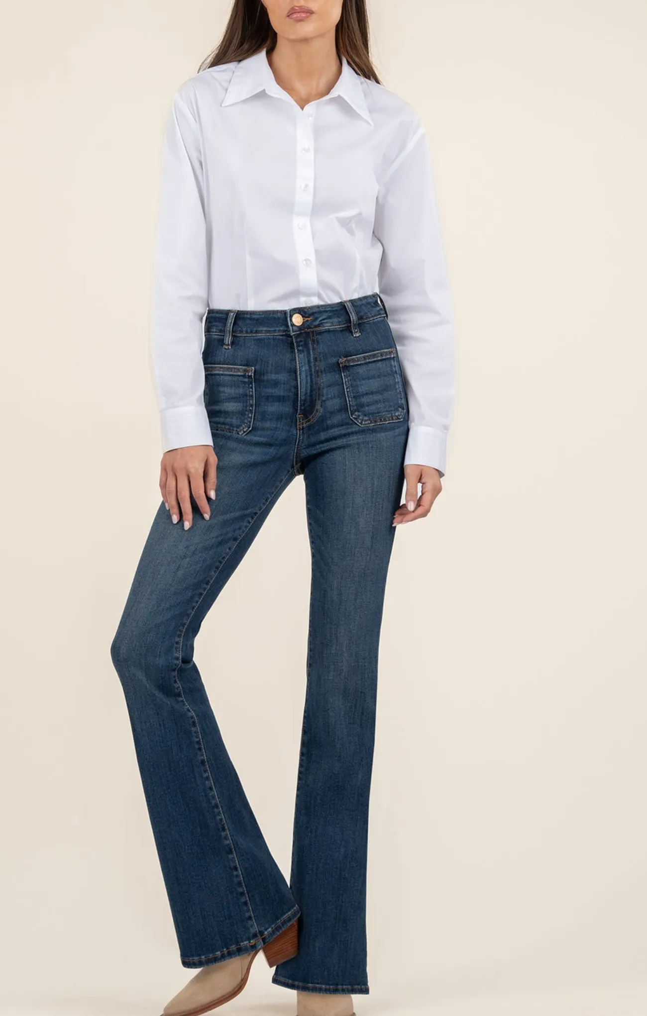 Ana Flare with Patch Pockets