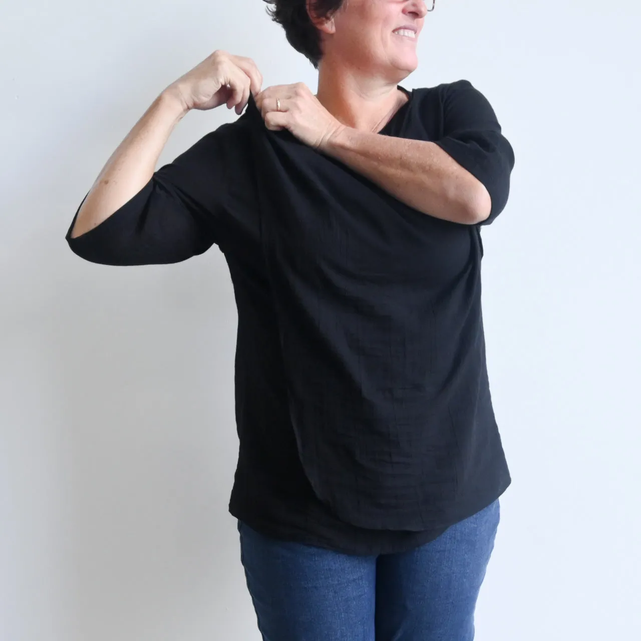 Any-Which-Way Cotton Cardigan Top