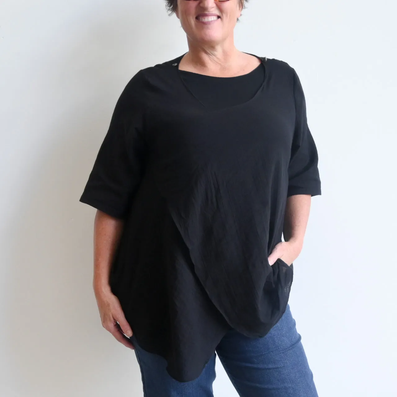 Any-Which-Way Cotton Cardigan Top