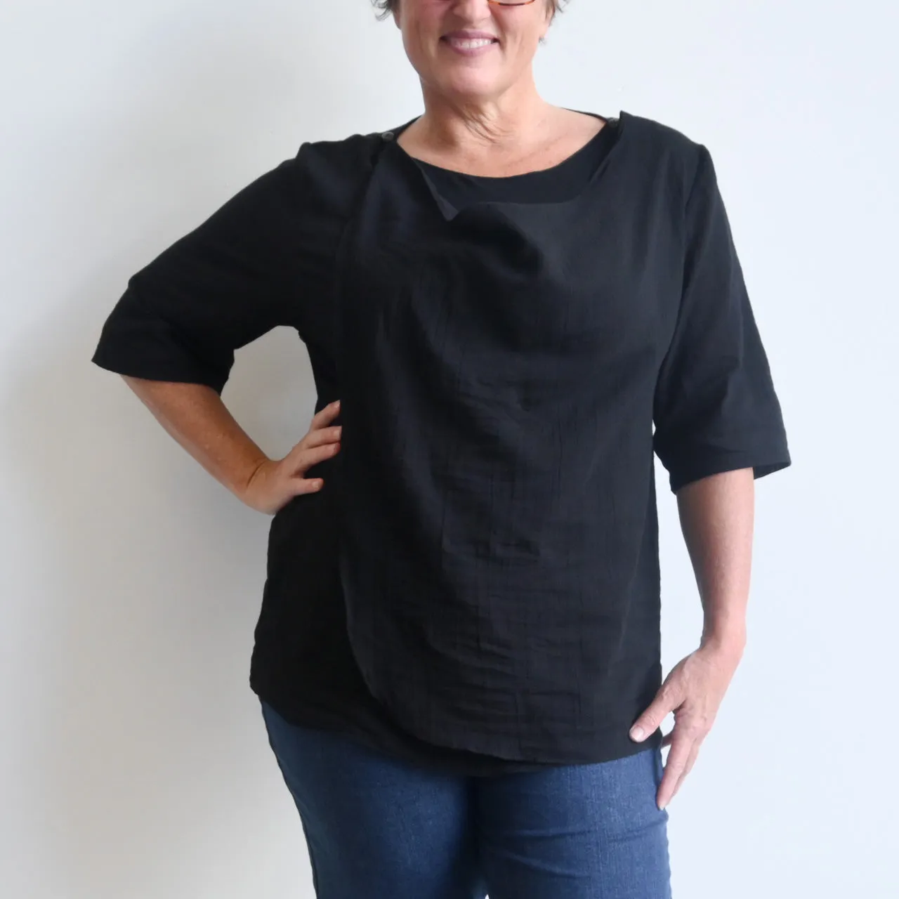 Any-Which-Way Cotton Cardigan Top