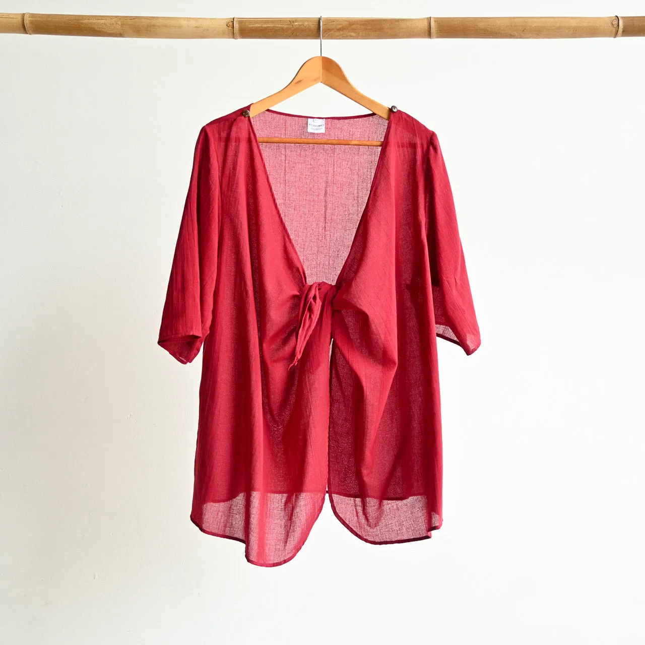 Any-Which-Way Cotton Cardigan Top