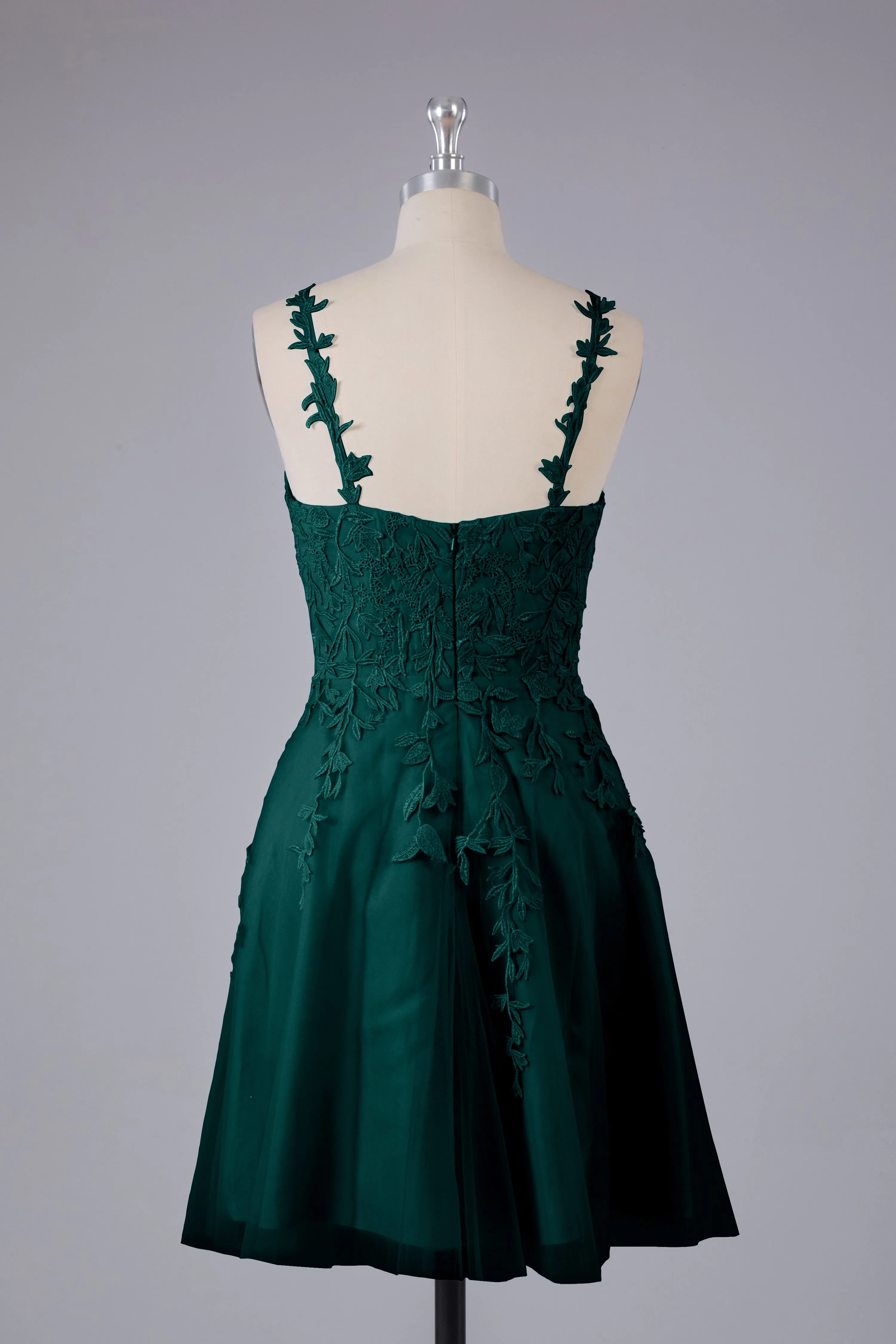 Beautiful Spaghetti Straps V Neck Bridesmaid Dresses
