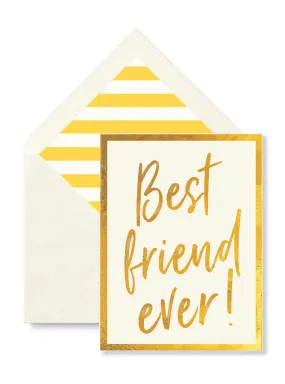 Best Friend Ever Greeting Card, Single Folded Card or Boxed Set of 8