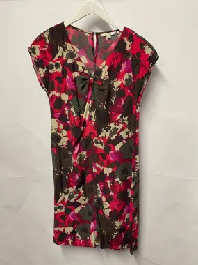 Boden Brown and Pink Floral Mid Length Summer Dress 12