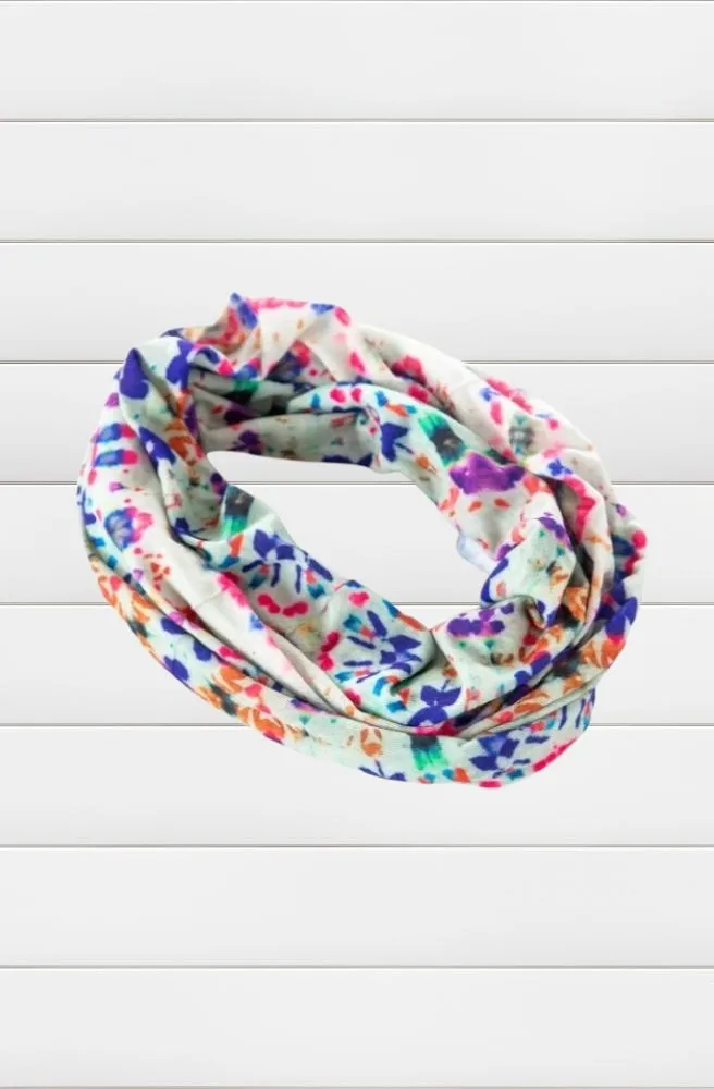 Boho Bandeau Dark Cream Tie Dye