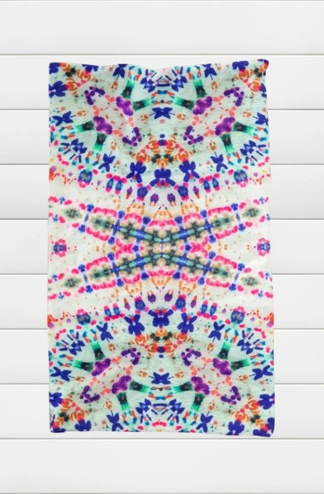 Boho Bandeau Dark Cream Tie Dye