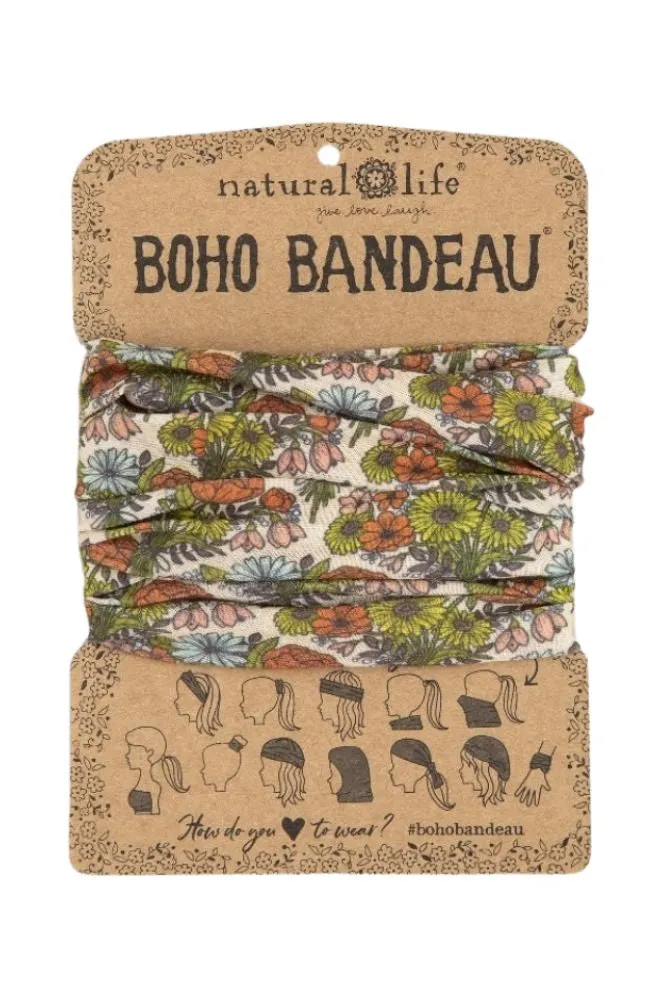 Boho Bandeau Retro Daisies Cream