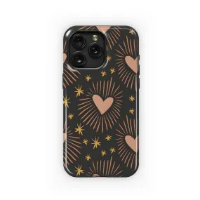 Boho Sacred Heart Love Valentine Phone Case iPhone Samsung Cover Pixel 3910