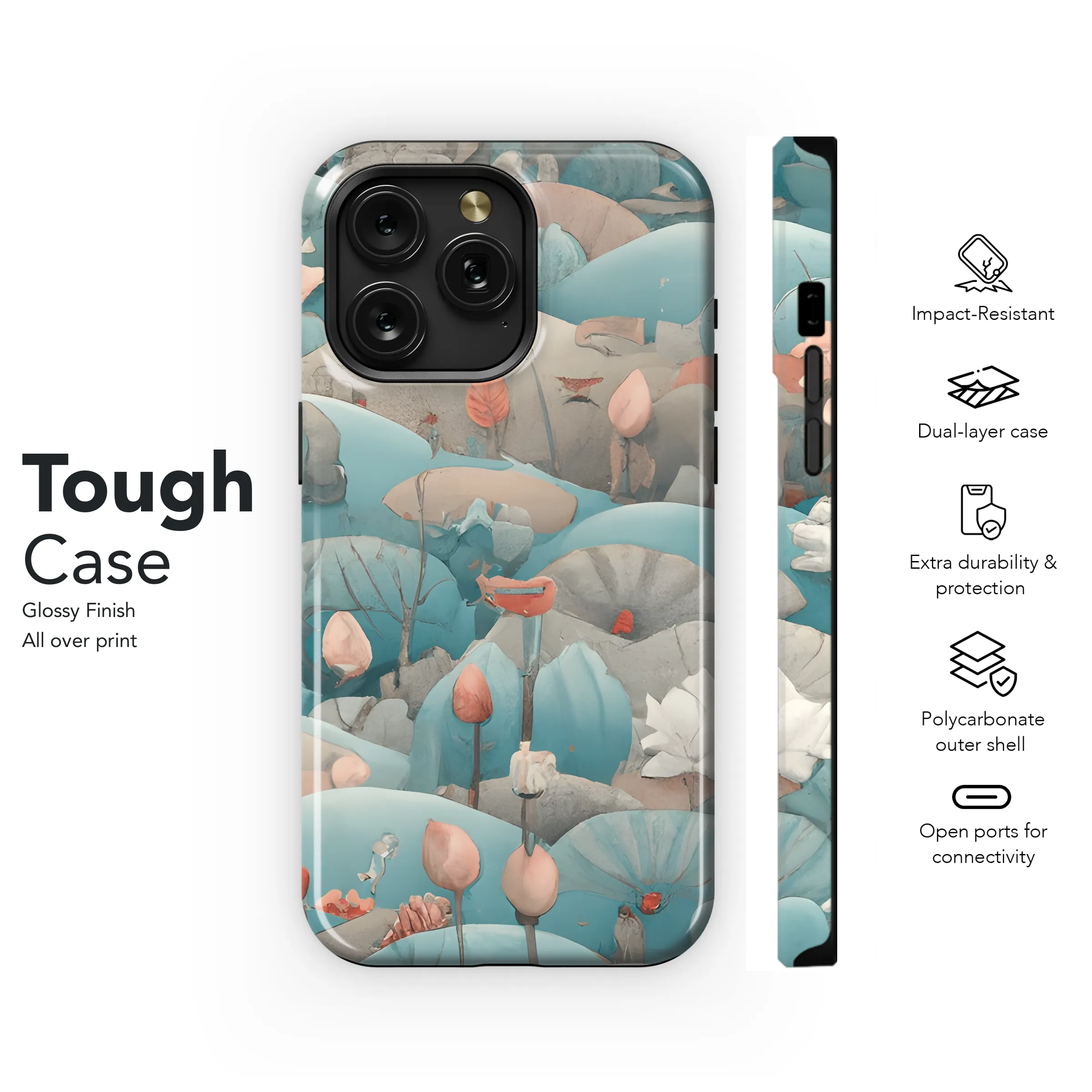 Boho Zen Flower Phone Case iPhone Samsung Cover Pixel 3519