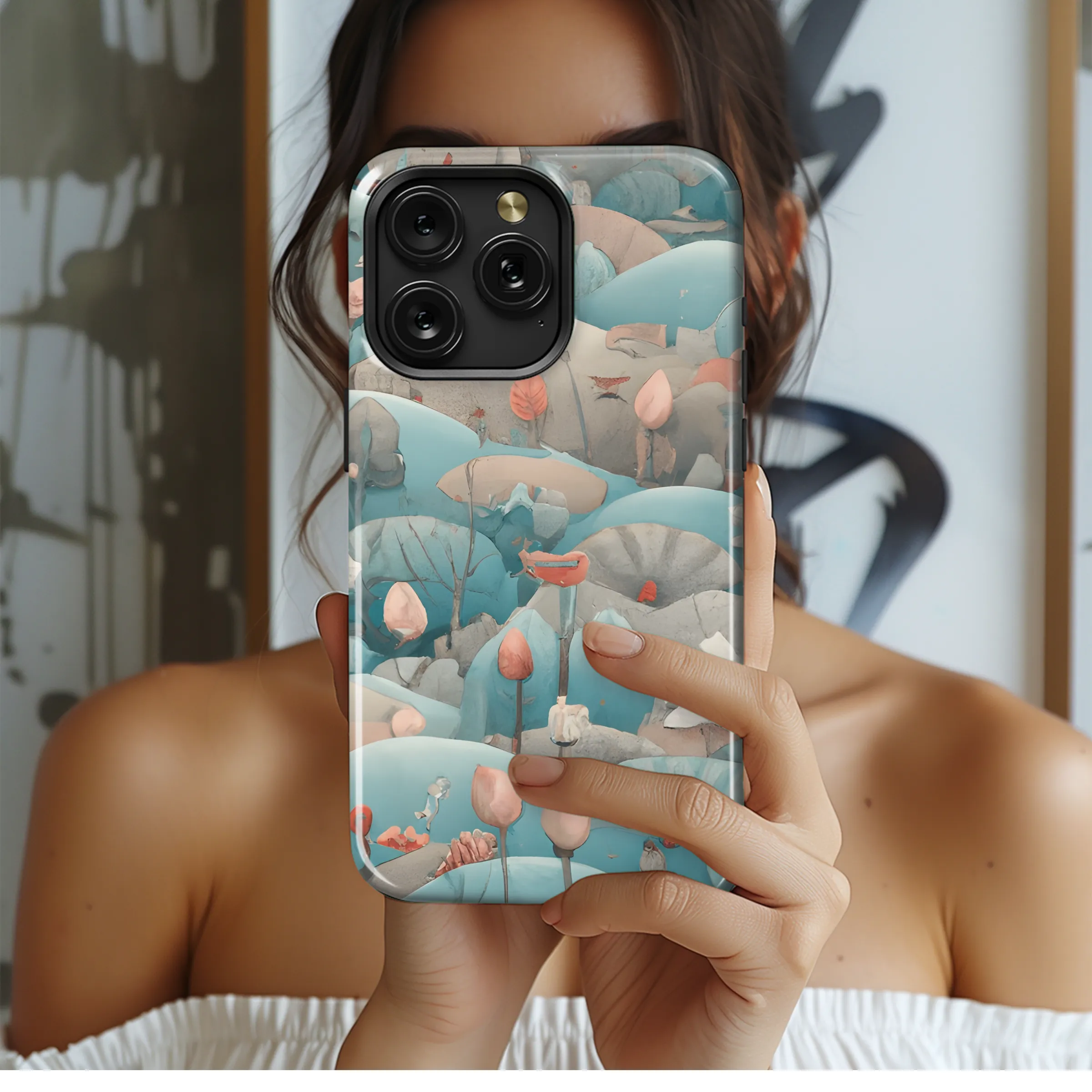 Boho Zen Flower Phone Case iPhone Samsung Cover Pixel 3519