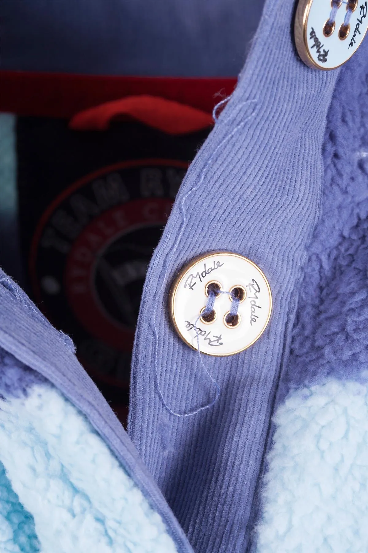 Boys Striped Button Neck Fun Fleece