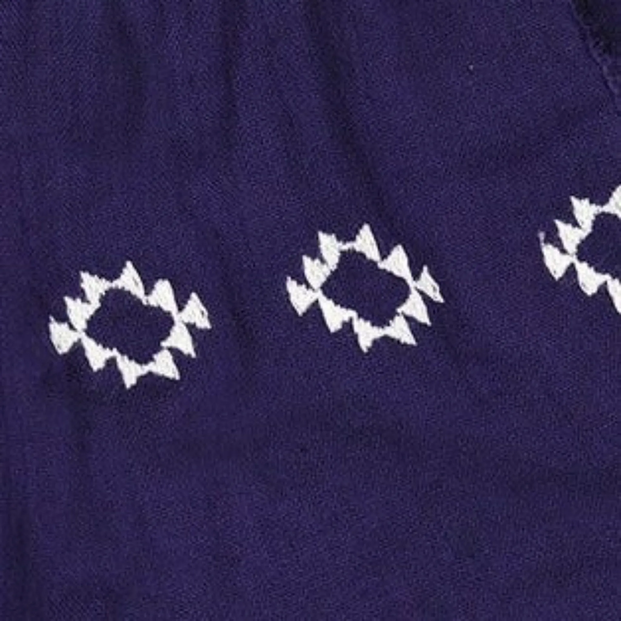 Capucine Women's Mini Caftan Dress Navy Embroidery