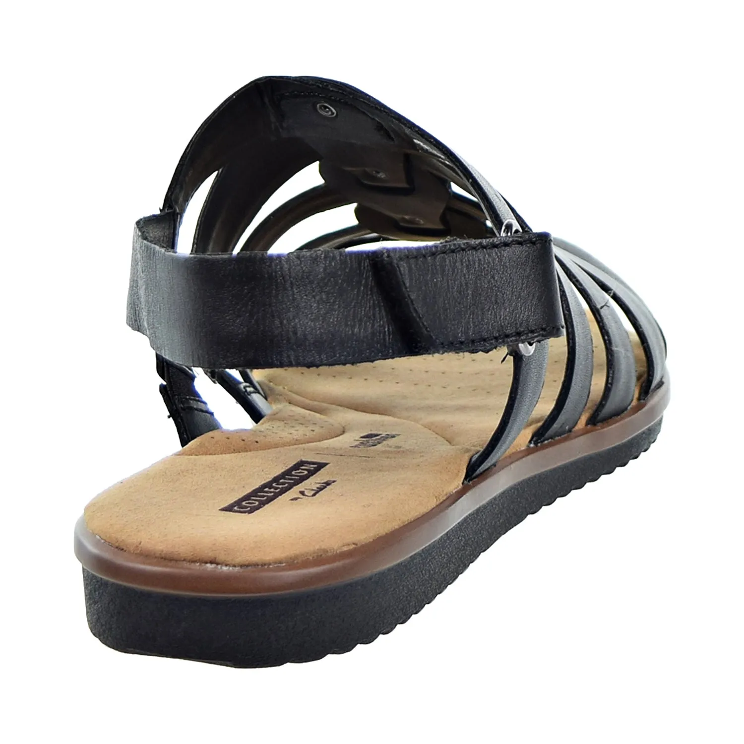 Clarks Kele Jasmine Backstrap (Wide) Womens Sandals Black