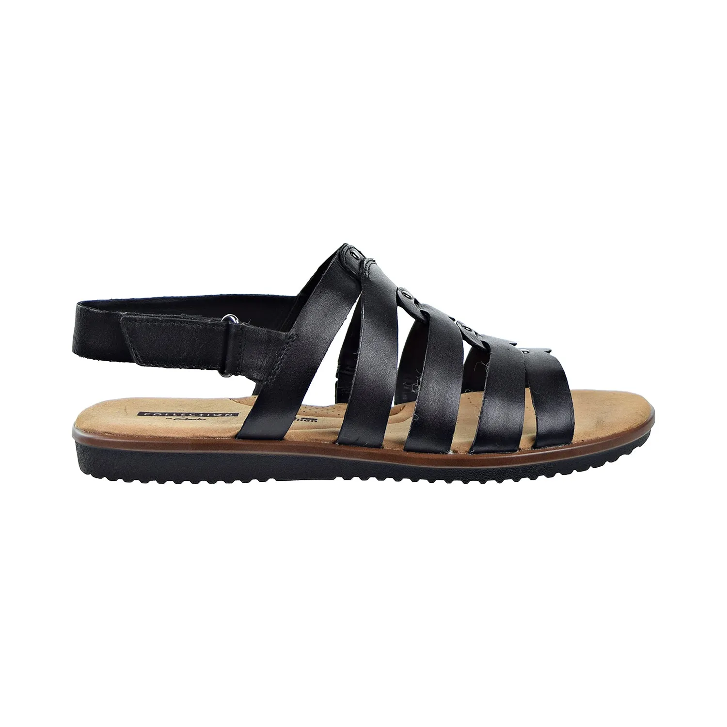 Clarks Kele Jasmine Backstrap (Wide) Womens Sandals Black