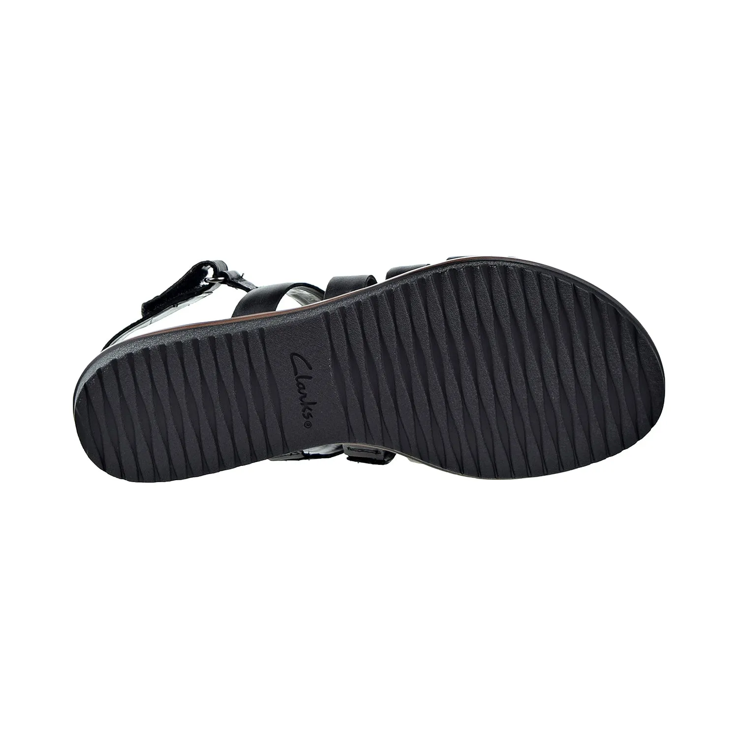 Clarks Kele Jasmine Backstrap (Wide) Womens Sandals Black