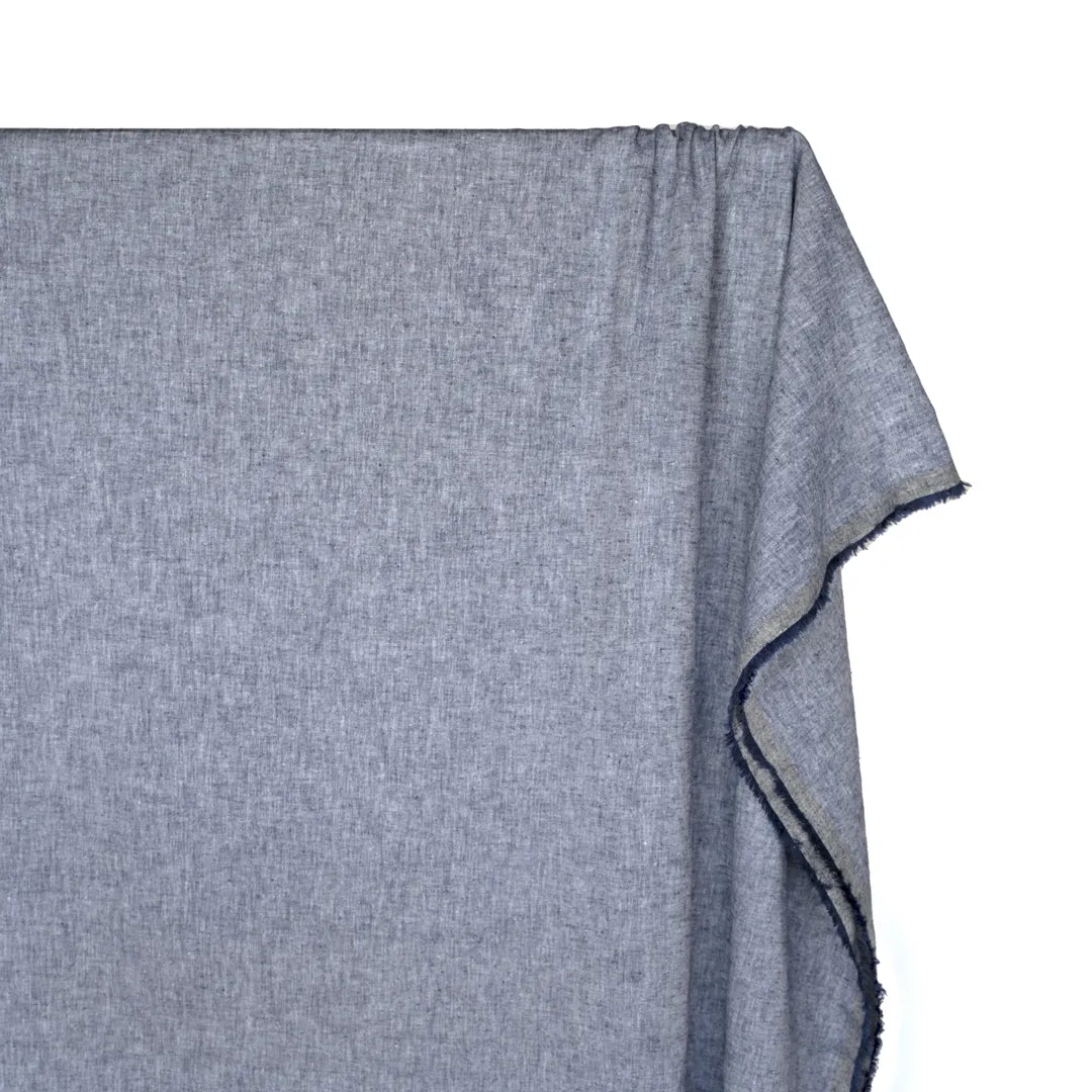 Coastal Linen Cotton Chambray - Navy