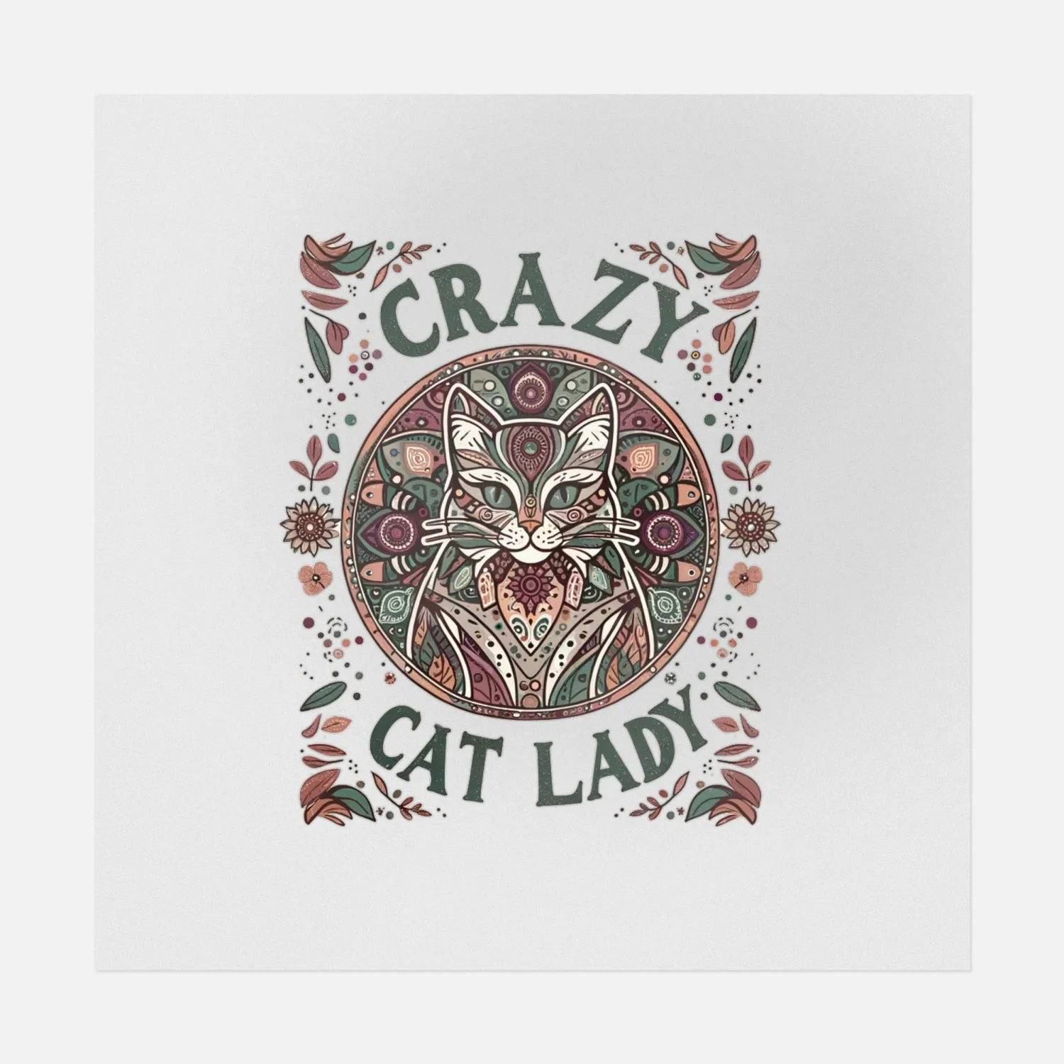 Crazy Cat Lady Bohemian Style