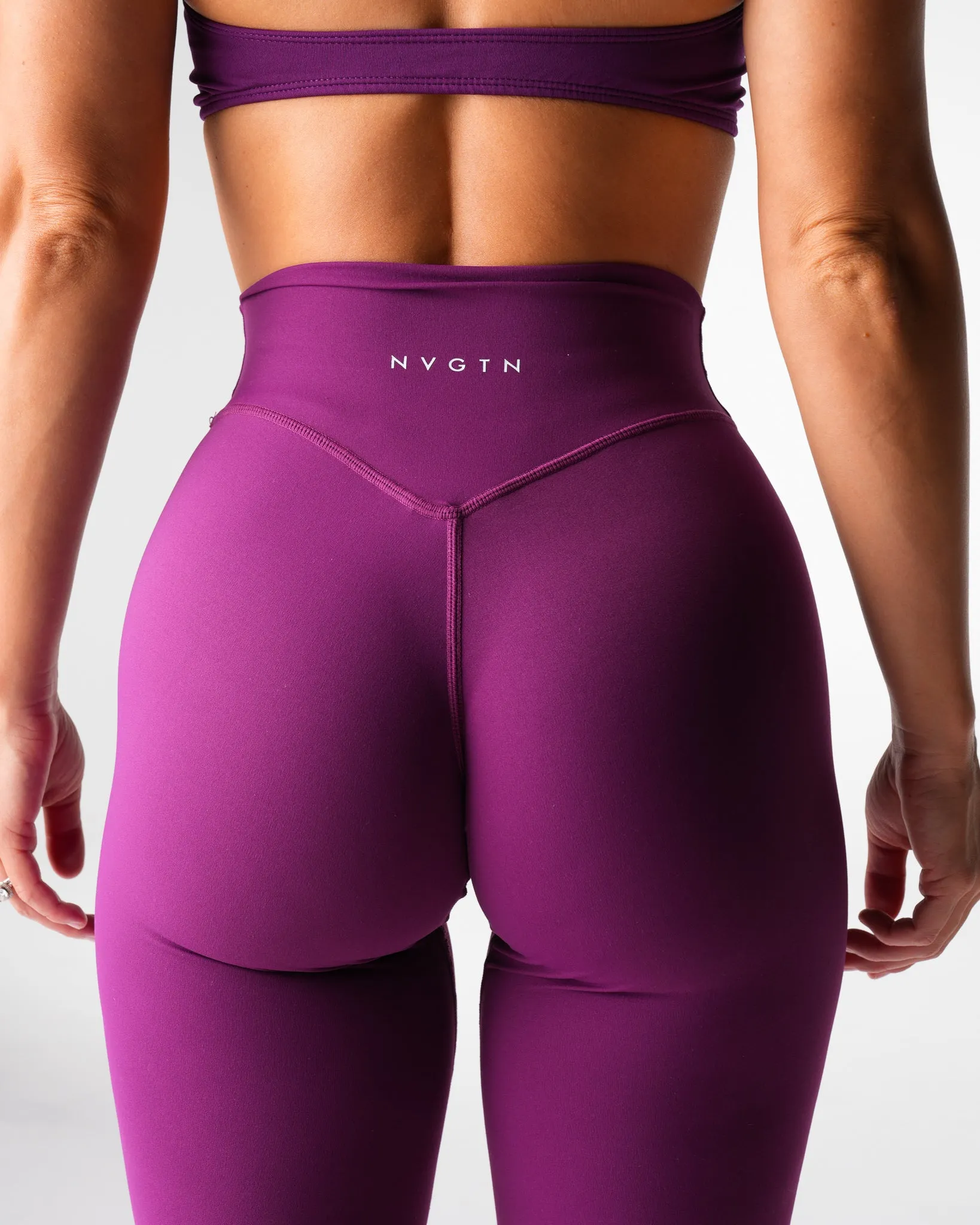 Deep Violet Effortless Flare Leggings