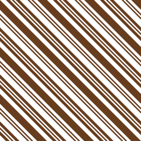 Diagonal Multi Stripe Fabric - Chocolate