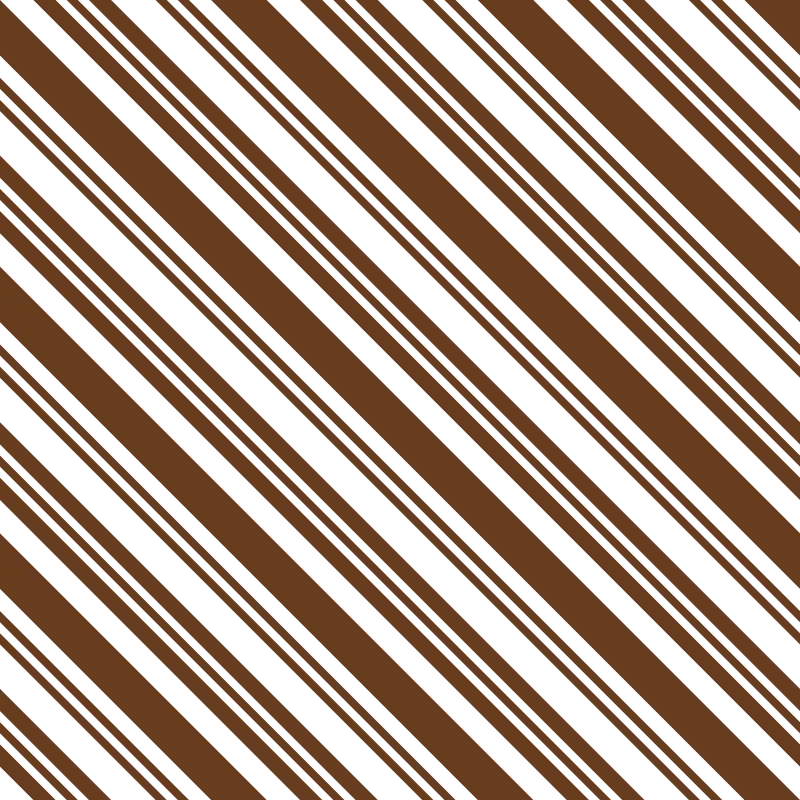 Diagonal Multi Stripe Fabric - Chocolate