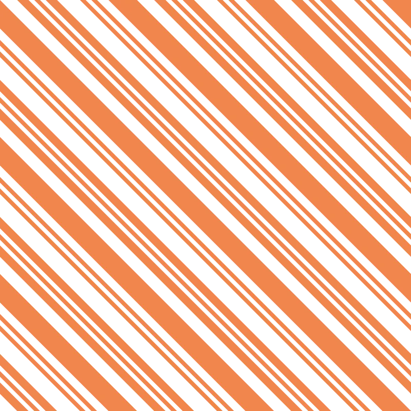 Diagonal Multi Stripe Fabric - Soft Orange