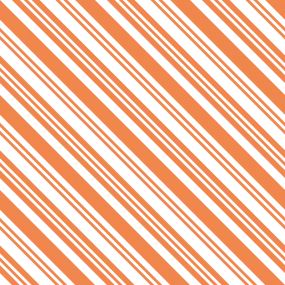 Diagonal Multi Stripe Fabric - Soft Orange