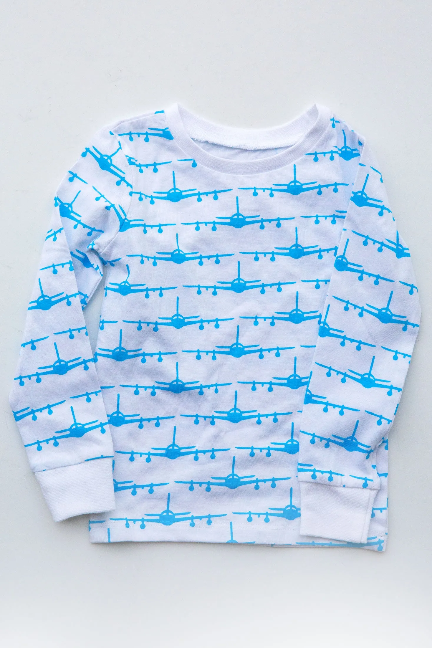 Eight Thousand Miles Airplane Pajama Set