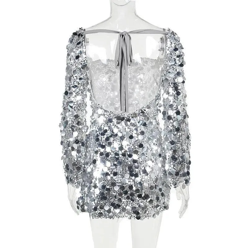 Elena Sequins Mini Dress