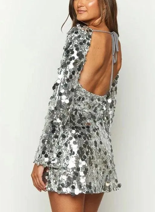 Elena Sequins Mini Dress