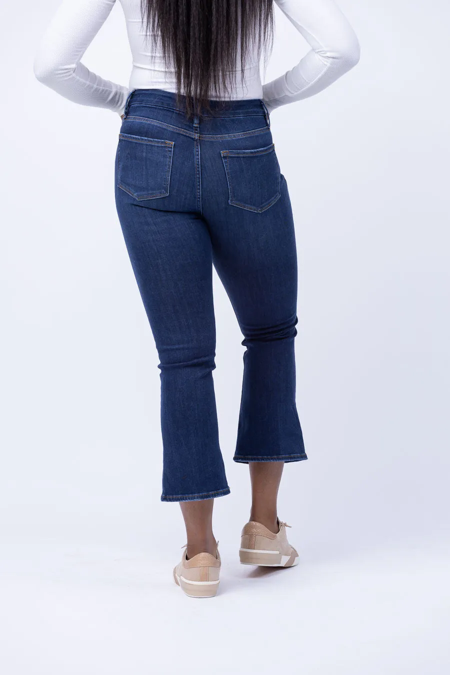 Frame Le Crop Mini Boot in Majesty