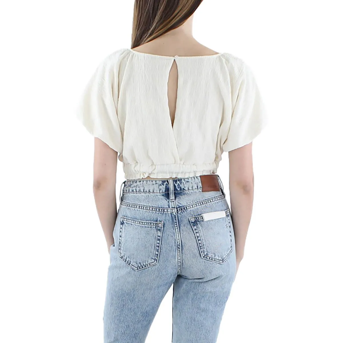 Free People Womens Textured  Cropped