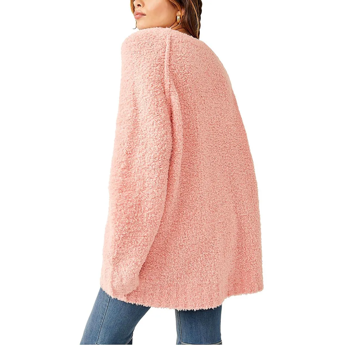 Free People Womens   Textured  Pullover Sweater