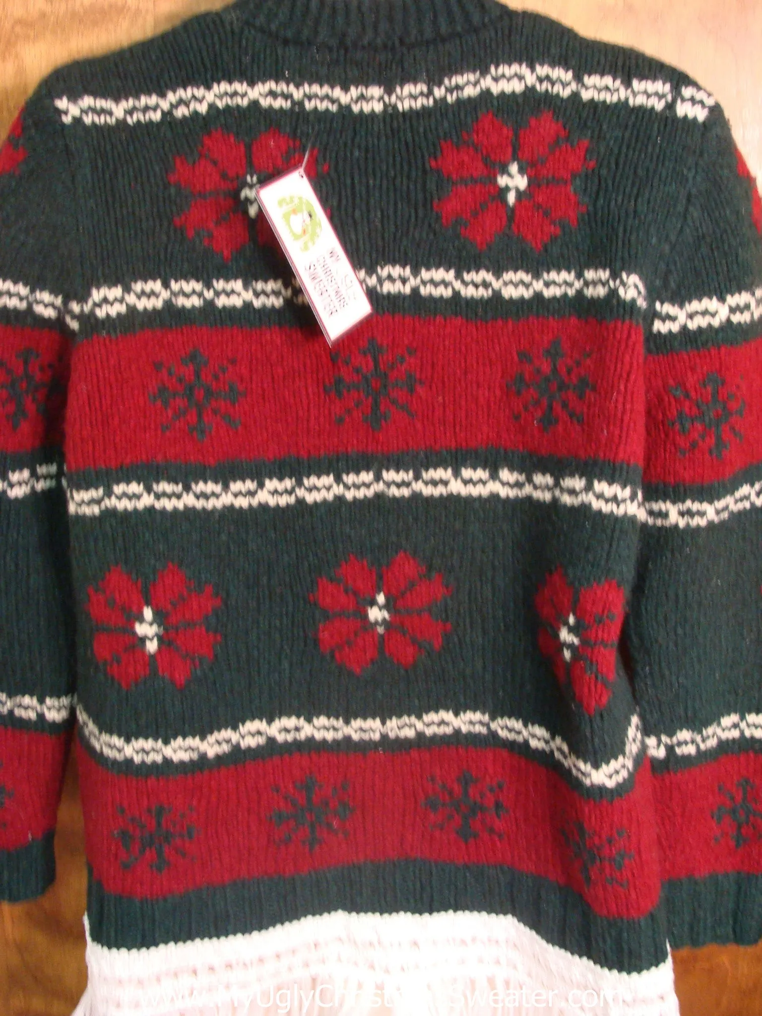 Fun Poinsettias Ugly Xmas Sweater