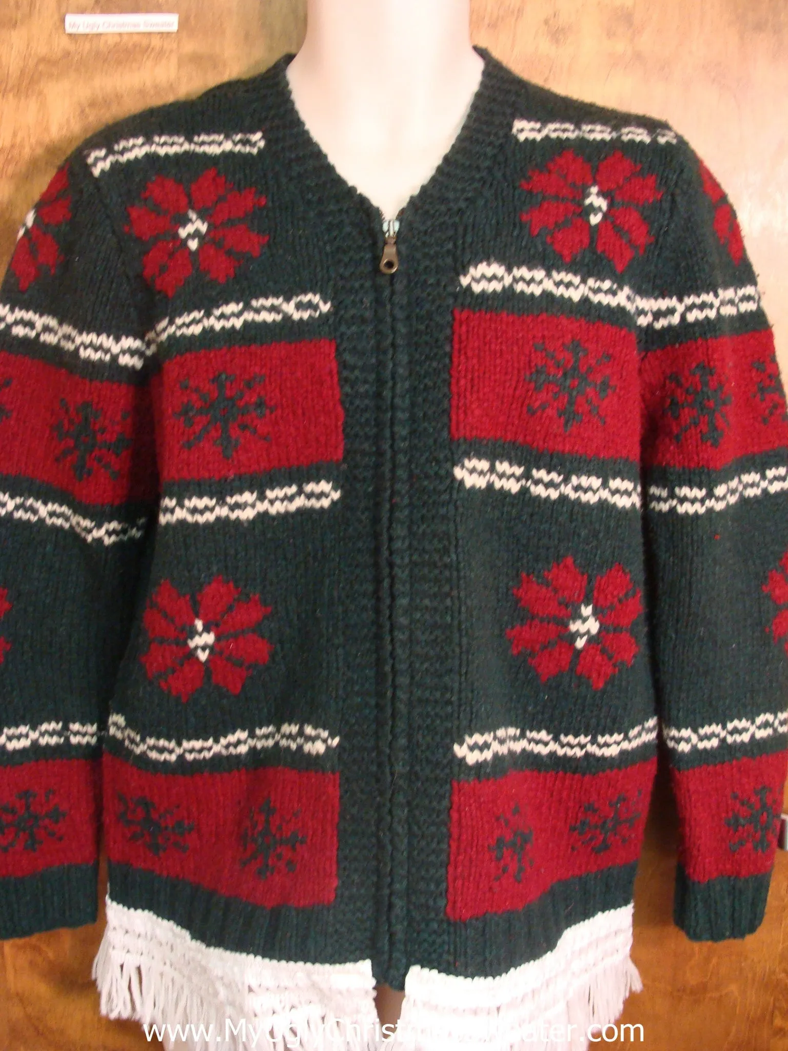 Fun Poinsettias Ugly Xmas Sweater