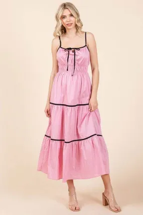 Geegee Piping Detailed Midi Sundress
