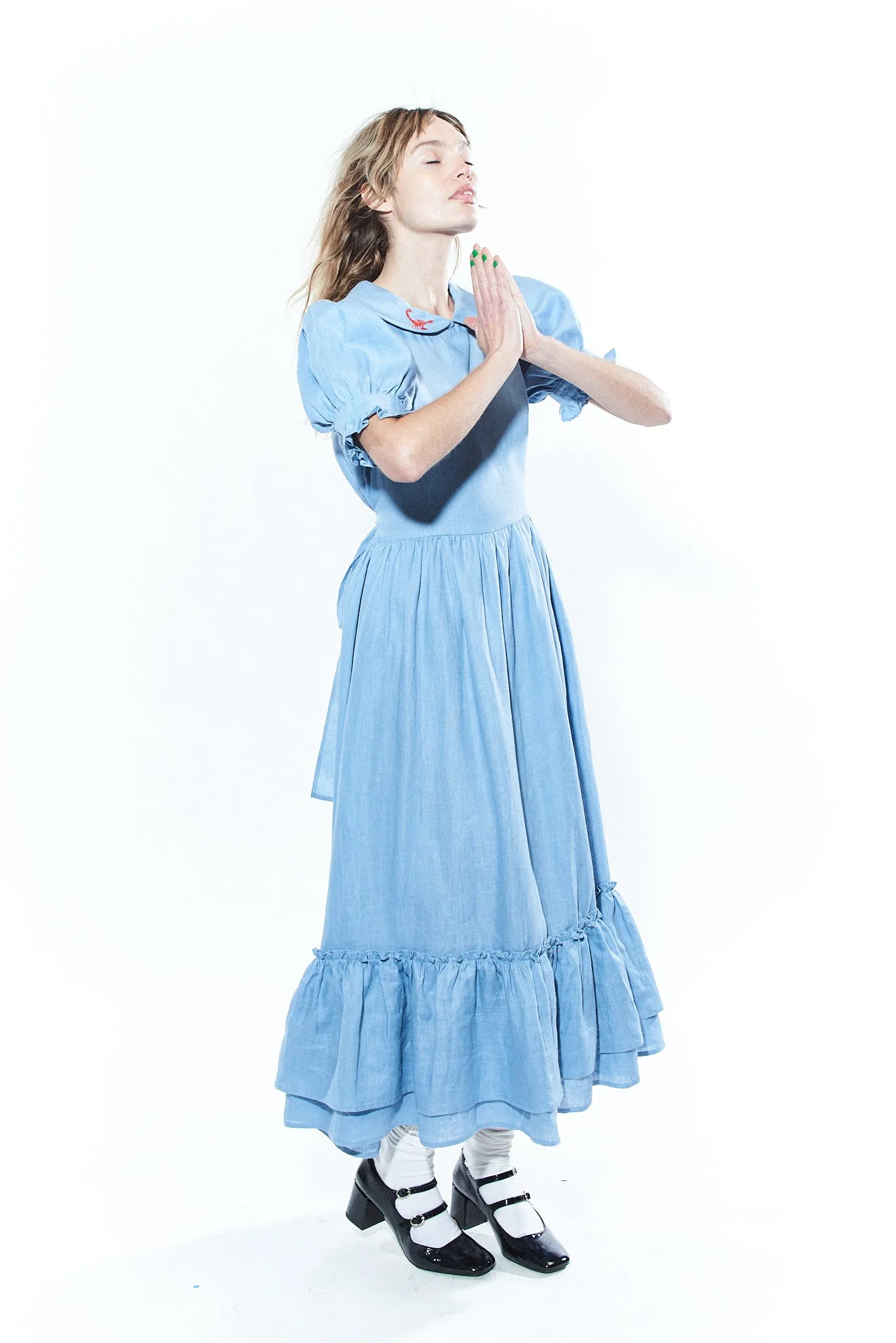 Good Girl Scorpion Linen Dress