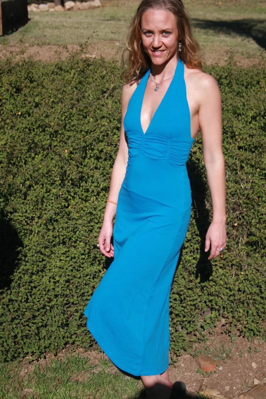 Halter Cotton Stretch Jana Dress