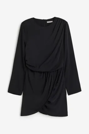H&M Draped dress, black