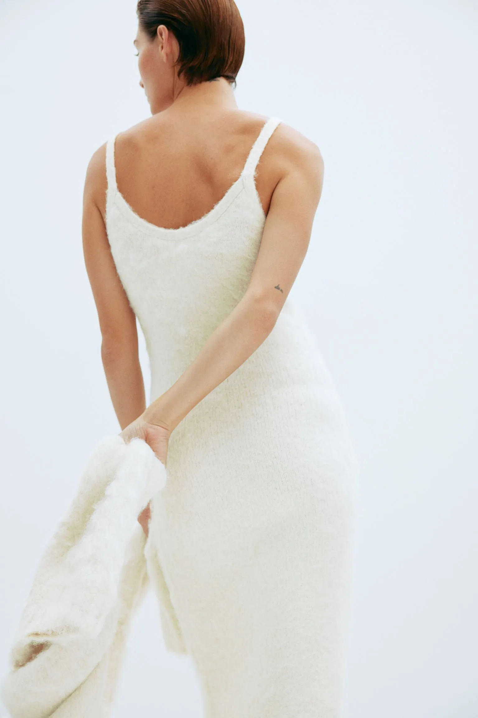 H&M Knit dress, white