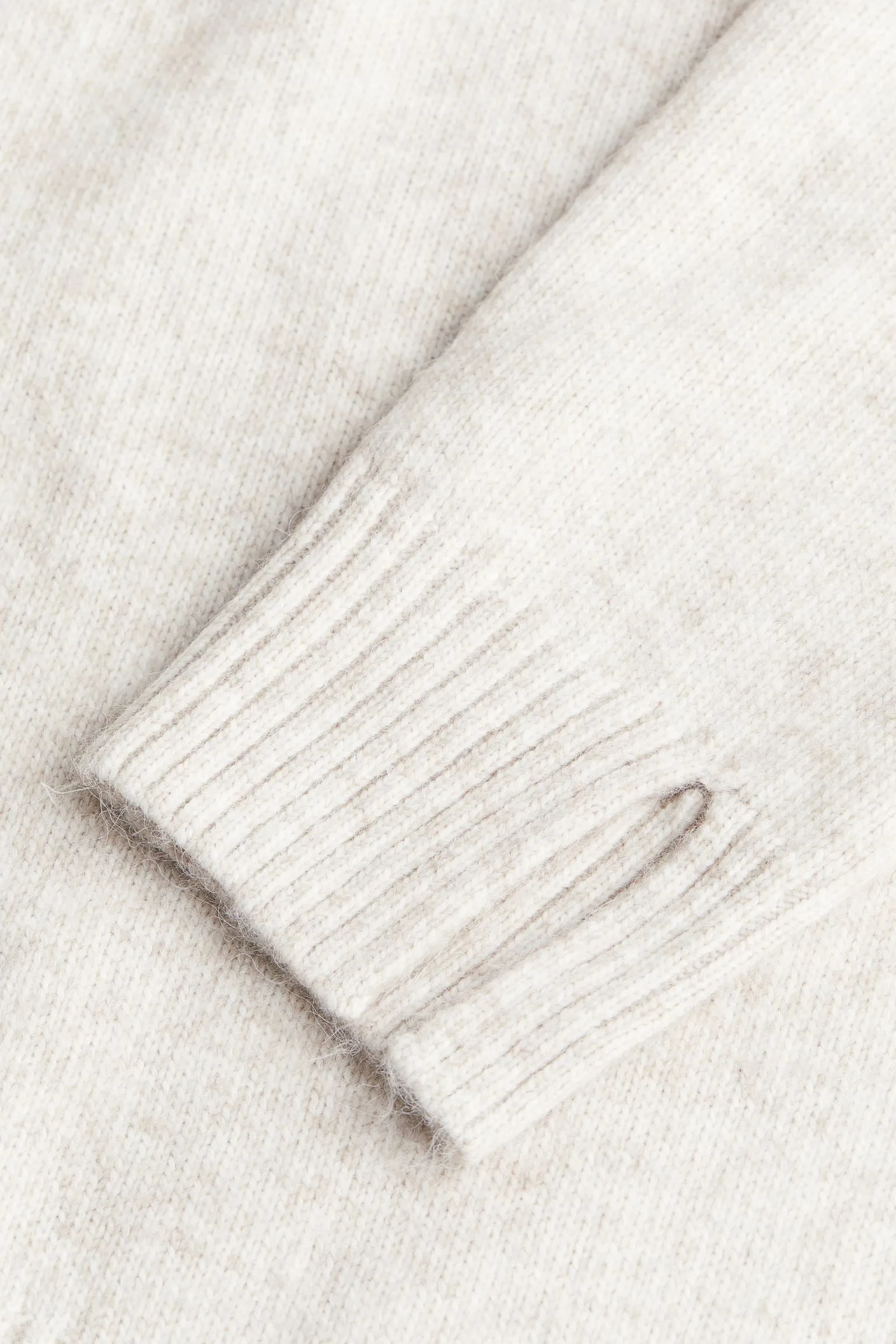 H&M Mock-turtleneck dress, light gray