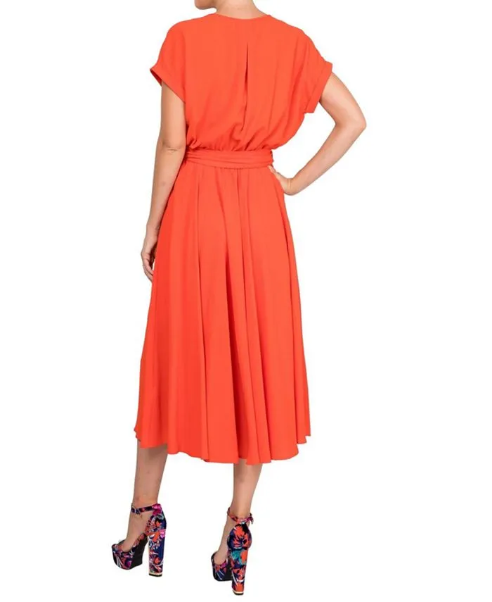 Jasmine Meghan Los Angeles Women's Midi Dress, Red