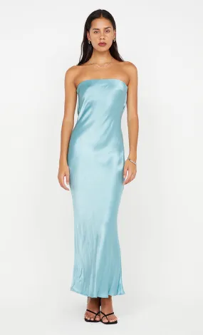 MOON DANCE STRAPLESS DRESS - SEA SPRAY