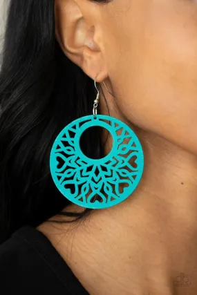 Paparazzi Earring ~ Tropical Reef - Blue