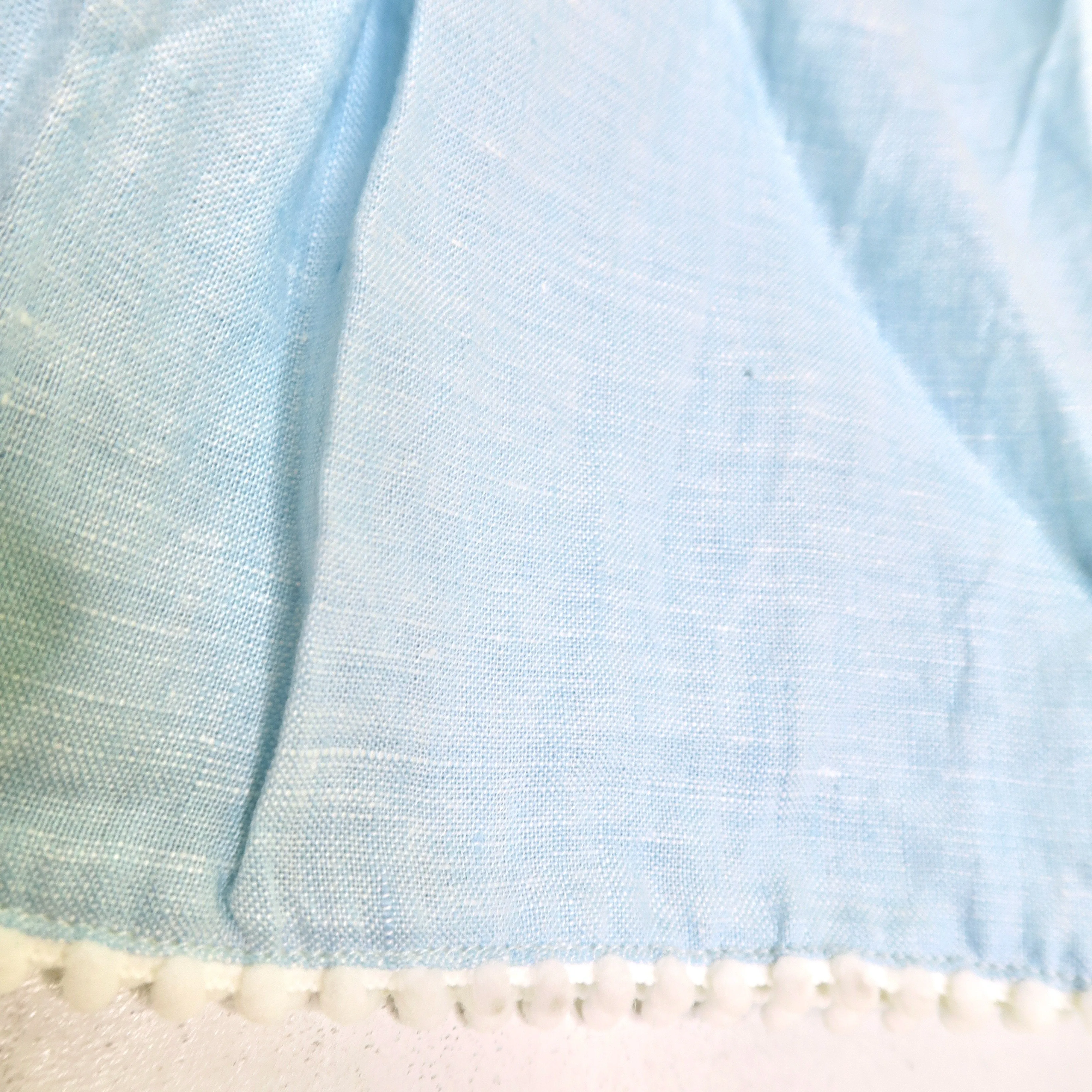 Periwinkle Dress in Light Teal Linen