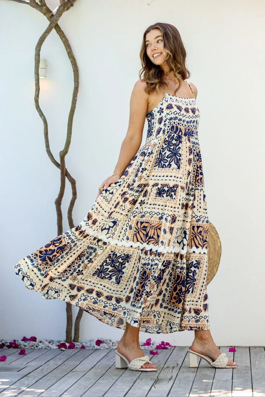 Phoenix & Palm Shoe String Maxi Dress