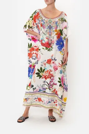 ROUND NECK KAFTAN MEMORIES OF A GARDEN