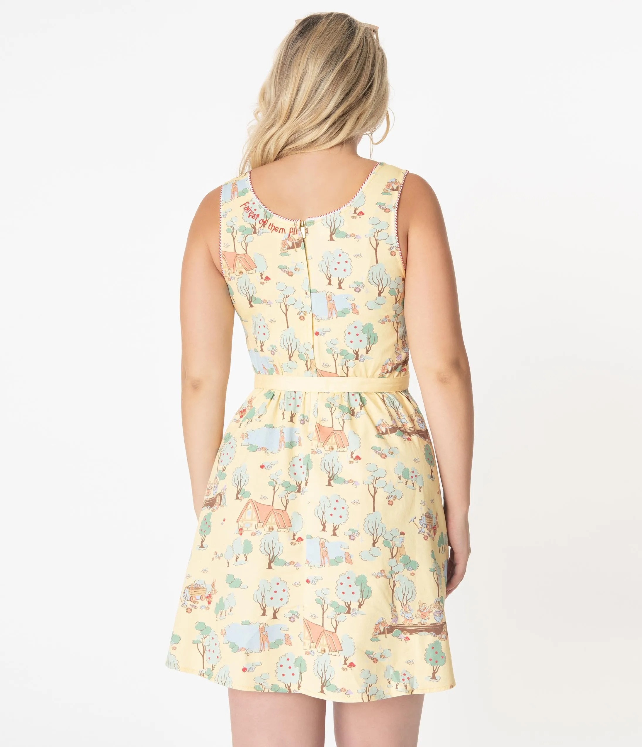 Stitch Shoppe By Loungefly Enchanted Forest Olivia Fit & Flare Dress